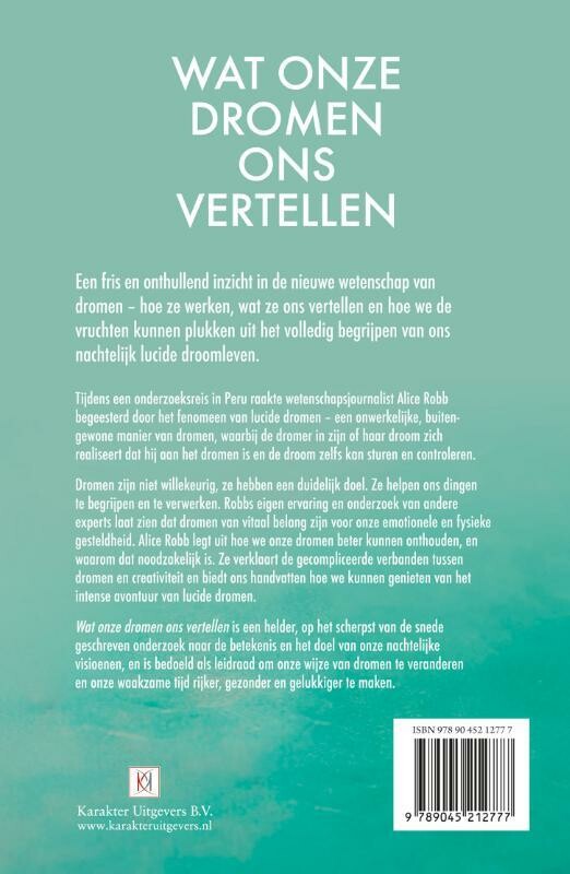 Wat onze dromen ons vertellen achterkant
