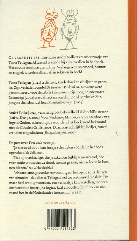 Twee oude vrouwtjes achterkant