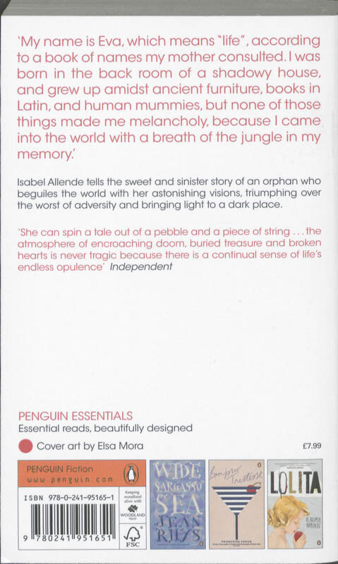 Eva Luna / Penguin essentials achterkant