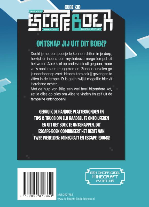 Escape boek / Dagboek van een noob achterkant