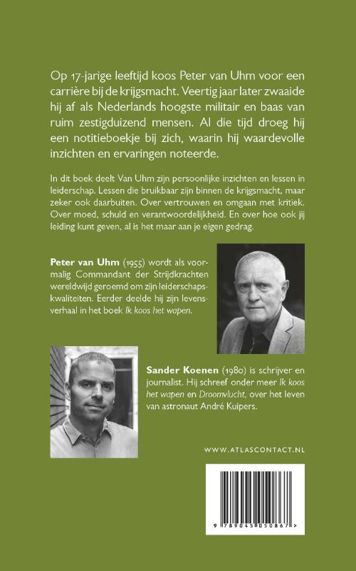 Notities van een generaal achterkant