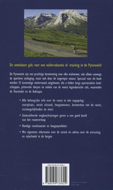 Wielrennen in de Pyreneeën achterkant