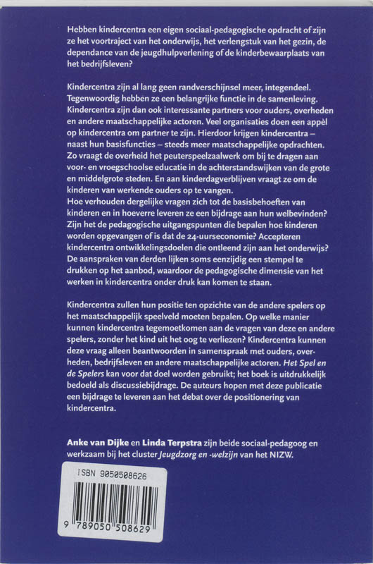 Het Spel En De Spelers achterkant