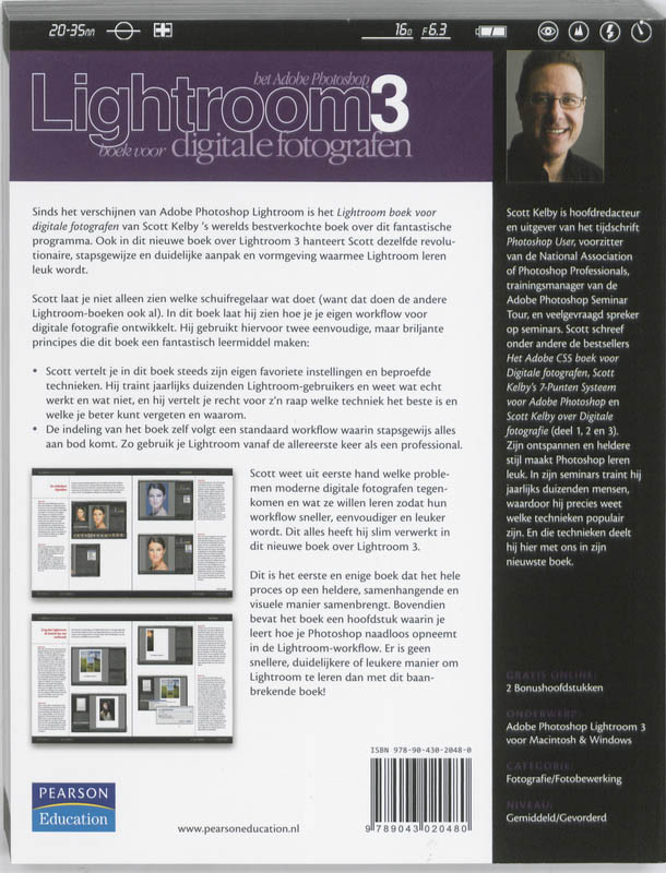 Het Lightroom 3 Boek Voor Digitale Fotografen achterkant