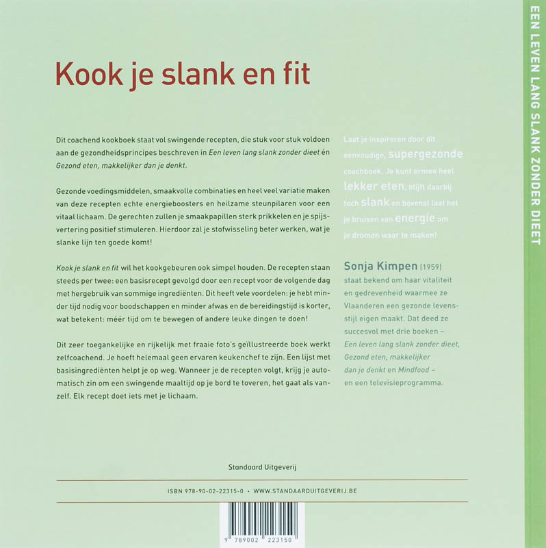 Kook je slank en fit Kook je slank en fit achterkant