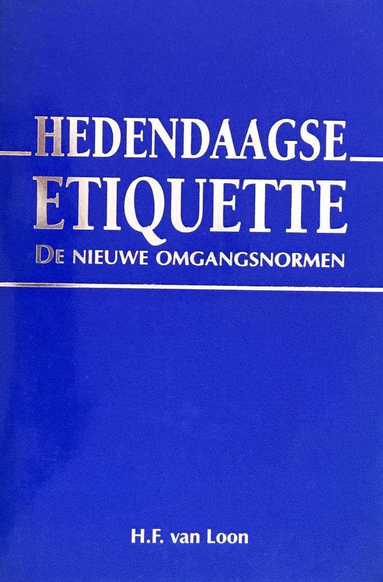 H.F. van Loon Hedendaagse Etiquette thumbnail