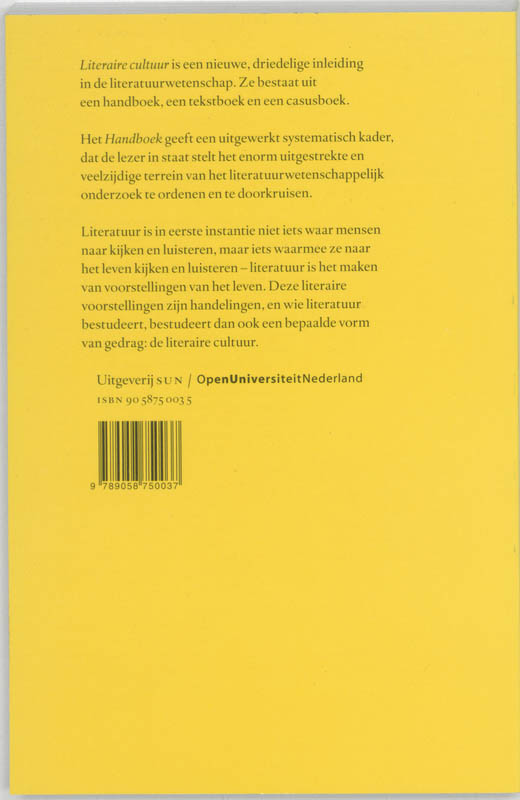 Literaire Cultuur achterkant