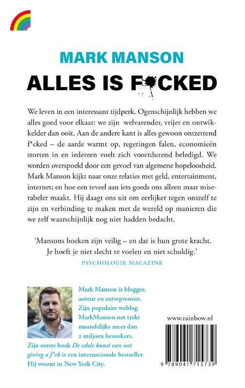 Alles is f*cked / Rainbow pocketboeken / 1545 achterkant