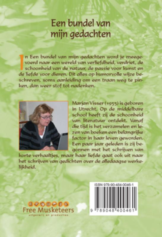 Een bundel van mijn gedachten achterkant