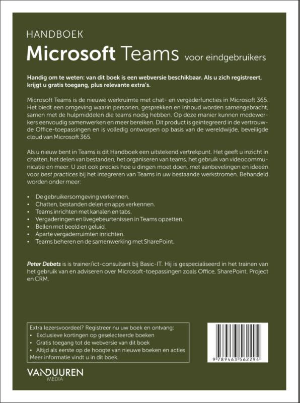 Handboek Microsoft Teams / Handboek Handboek Microsoft Teams / Handboek achterkant