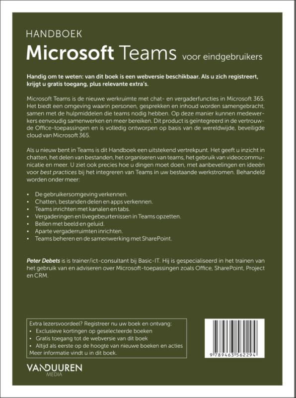 Handboek Microsoft Teams / Handboek achterkant