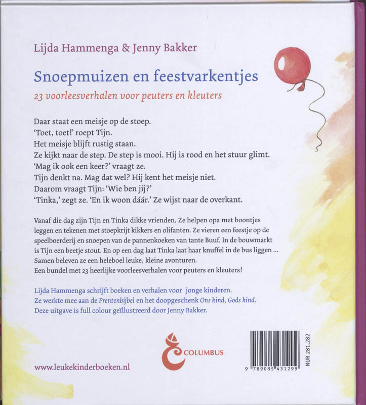 SNOEPMUIZEN EN FEESTVARKENTJES SNOEPMUIZEN EN FEESTVARKENTJES achterkant