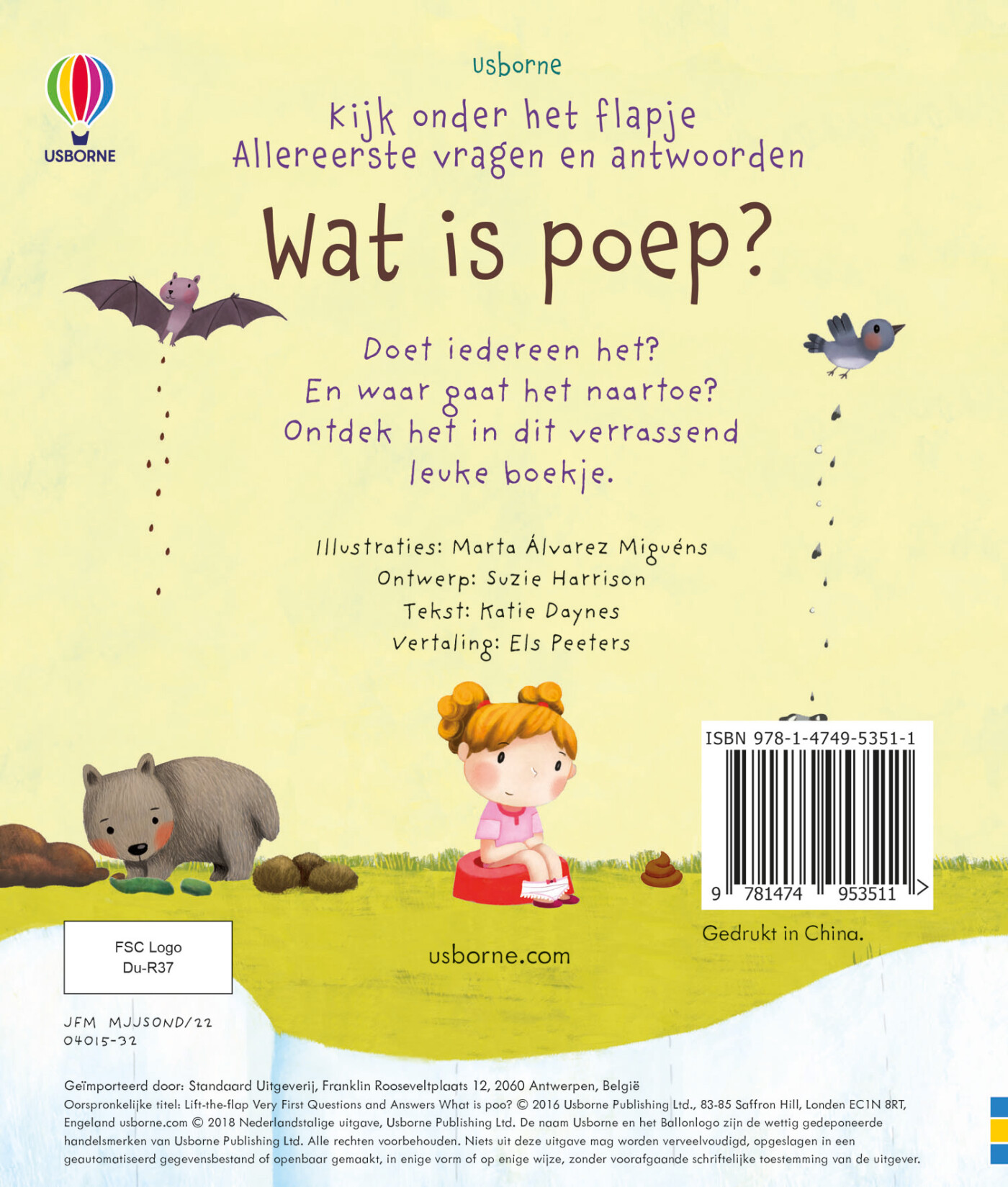 Wat is poep? / Kijk onder het flapje achterkant