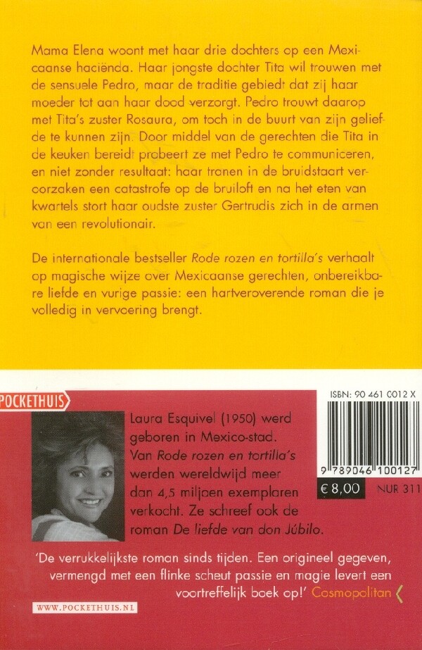 Rode rozen en tortilla's / Pockethuis achterkant