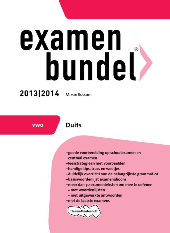 Examenbundel 2013/2014 Vwo Duits