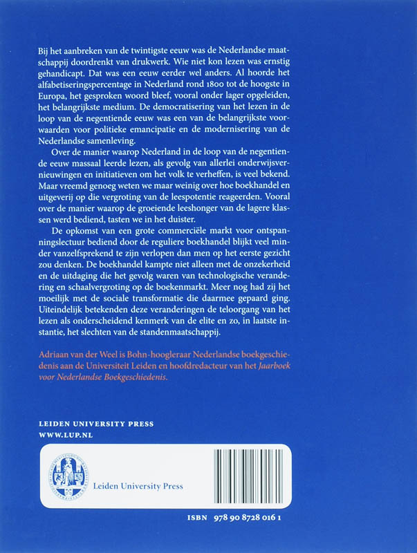 Onbehagen in de schriftcultuur achterkant