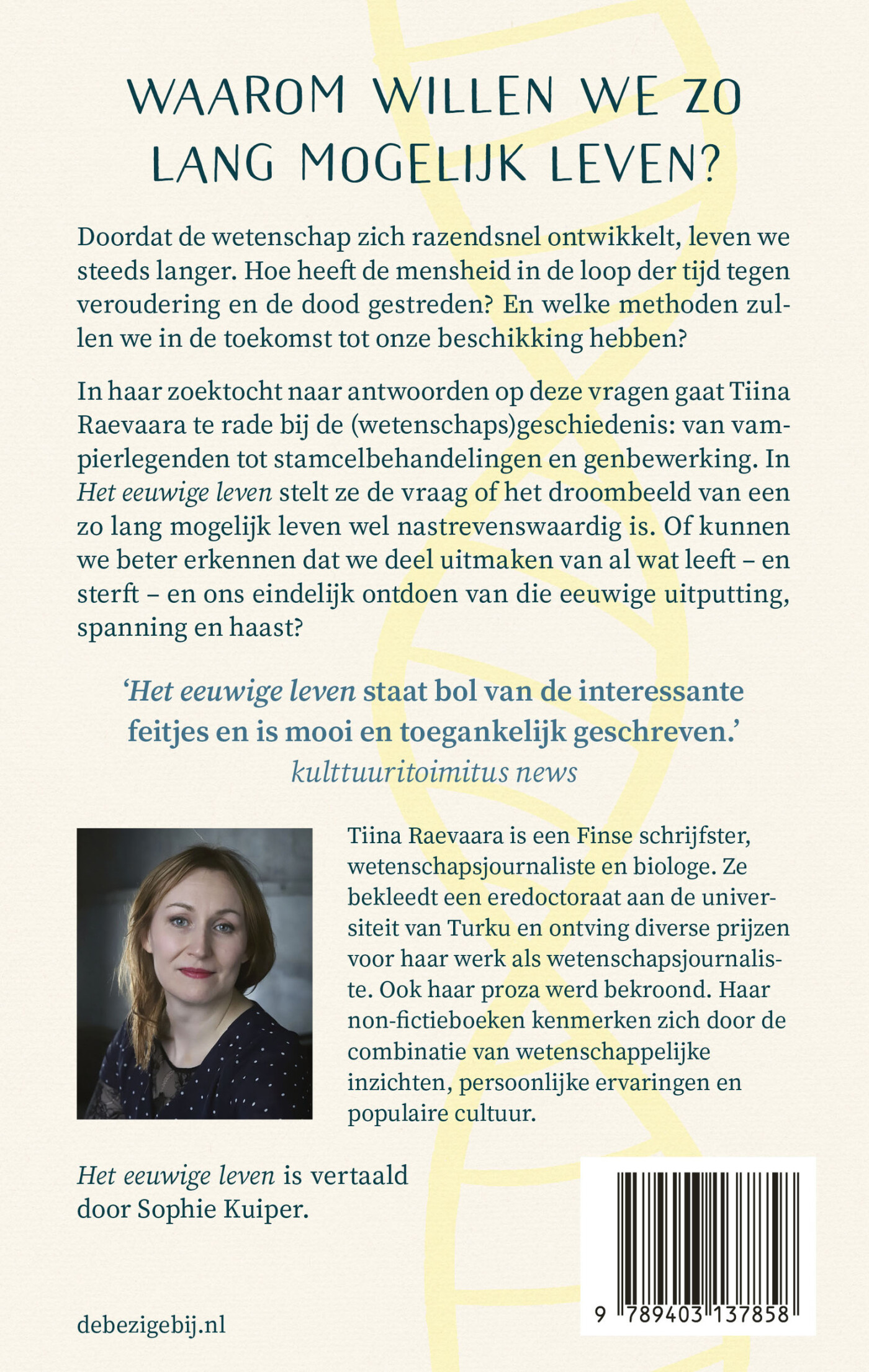 Het eeuwige leven achterkant