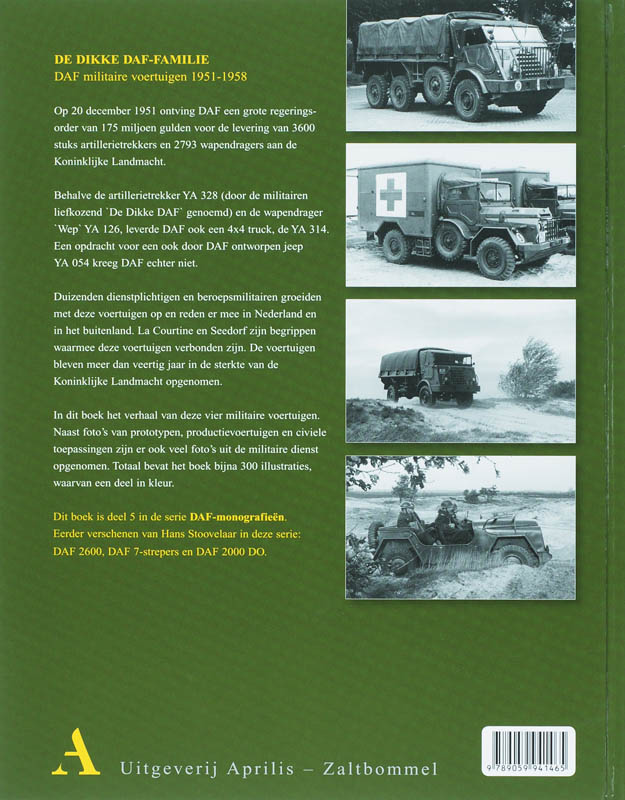 De Dikke Daf-Familie, Daf Militaire Voertuigen 1951 - 1958 achterkant