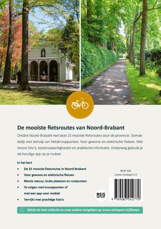 Noord-Brabant - De 25 mooiste fietsroutes / REiSREPORT Fietsroutes achterkant
