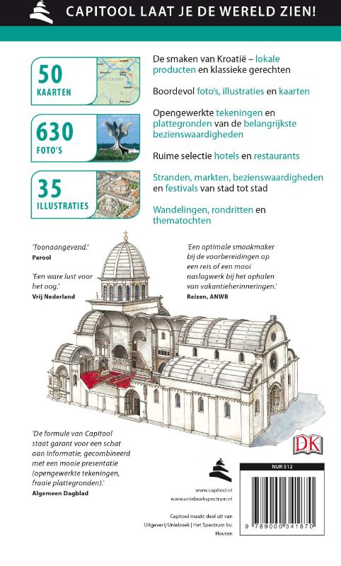 Kroatië / Capitool reisgidsen achterkant