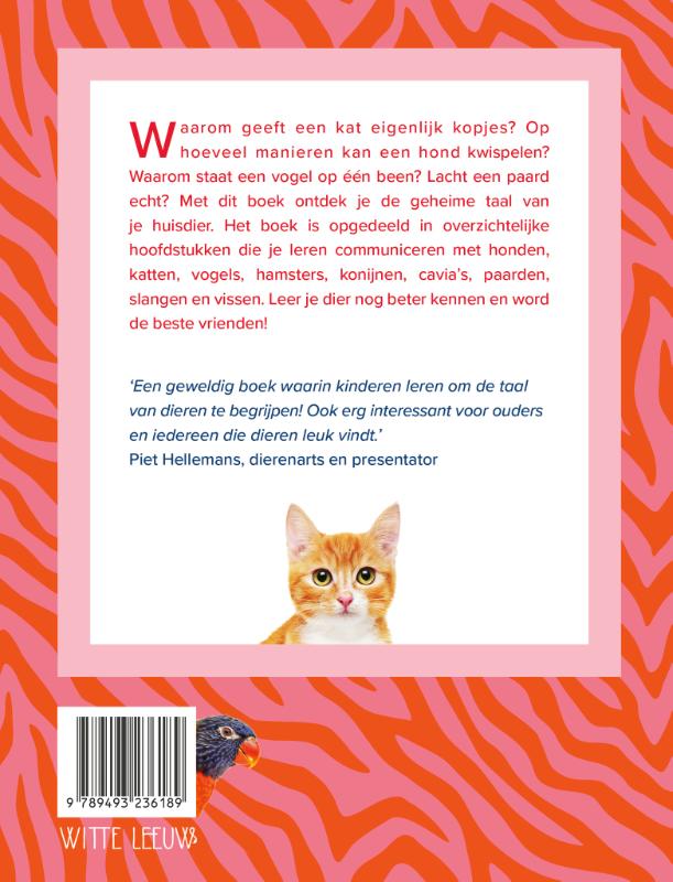 Praten met je huisdier achterkant