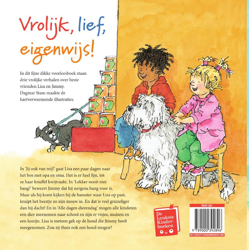 Vrolijk, lief, eigenwijs! / Lisa en Jimmy achterkant