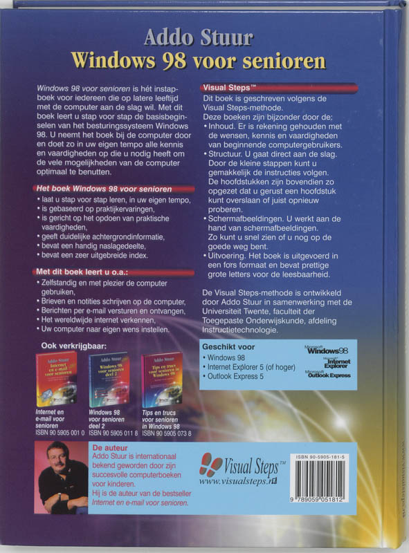 Windows 98 voor senioren achterkant