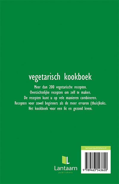 Vegetarisch kookboek achterkant