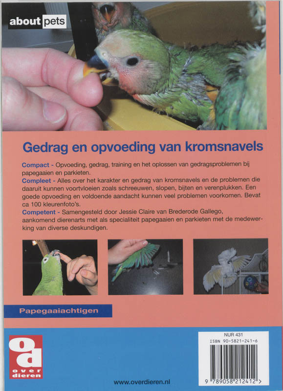 Gedrag & opvoeding van kromsnavels / Over Dieren / 183 achterkant