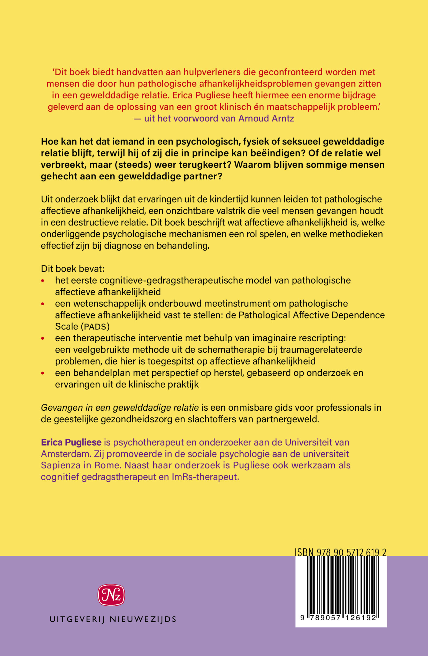 Gevangen in een gewelddadige relatie achterkant