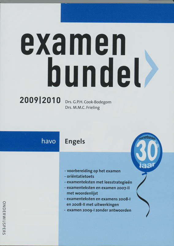 Examenbundel / 2009/2010 Havo Engels