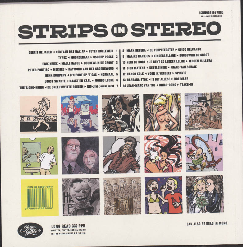 Strips In Stereo En Cd achterkant