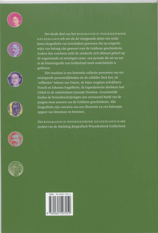 Biografisch Woordenboek Gelderland / 3 achterkant