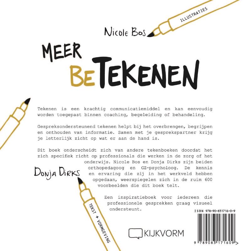 Kijkvorm - Meer betekenen - gespreksondersteunend tekenen binnen zorg en onderwijs - paperback achterkant