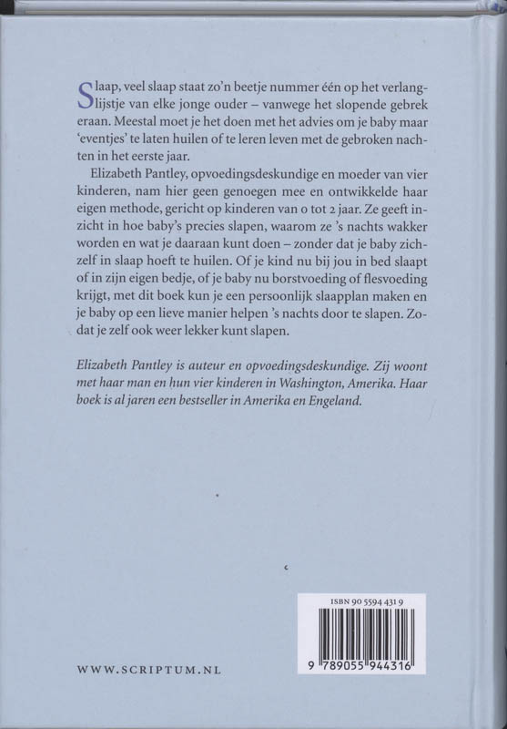 Lekker slapen zonder huilen Lekker slapen zonder huilen achterkant