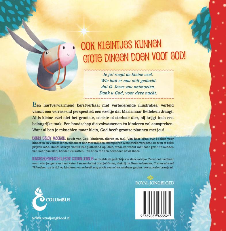 Lieve kleine ezel achterkant