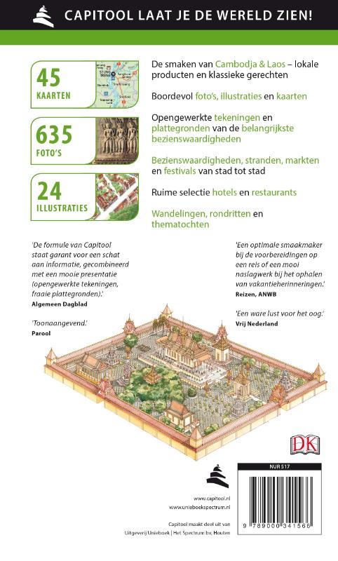 Cambodja & Laos / Capitool reisgidsen achterkant