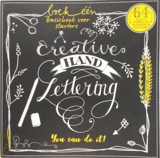 Creative Handlettering Boek 1 + 1 x A6 Handlettering Oefenblok Kerst Editie