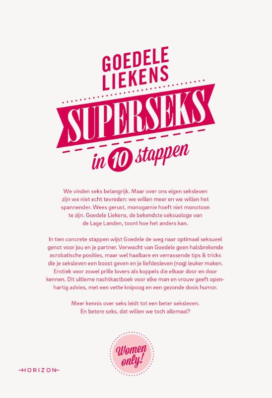 Superseks in 10 stappen Superseks in 10 stappen achterkant