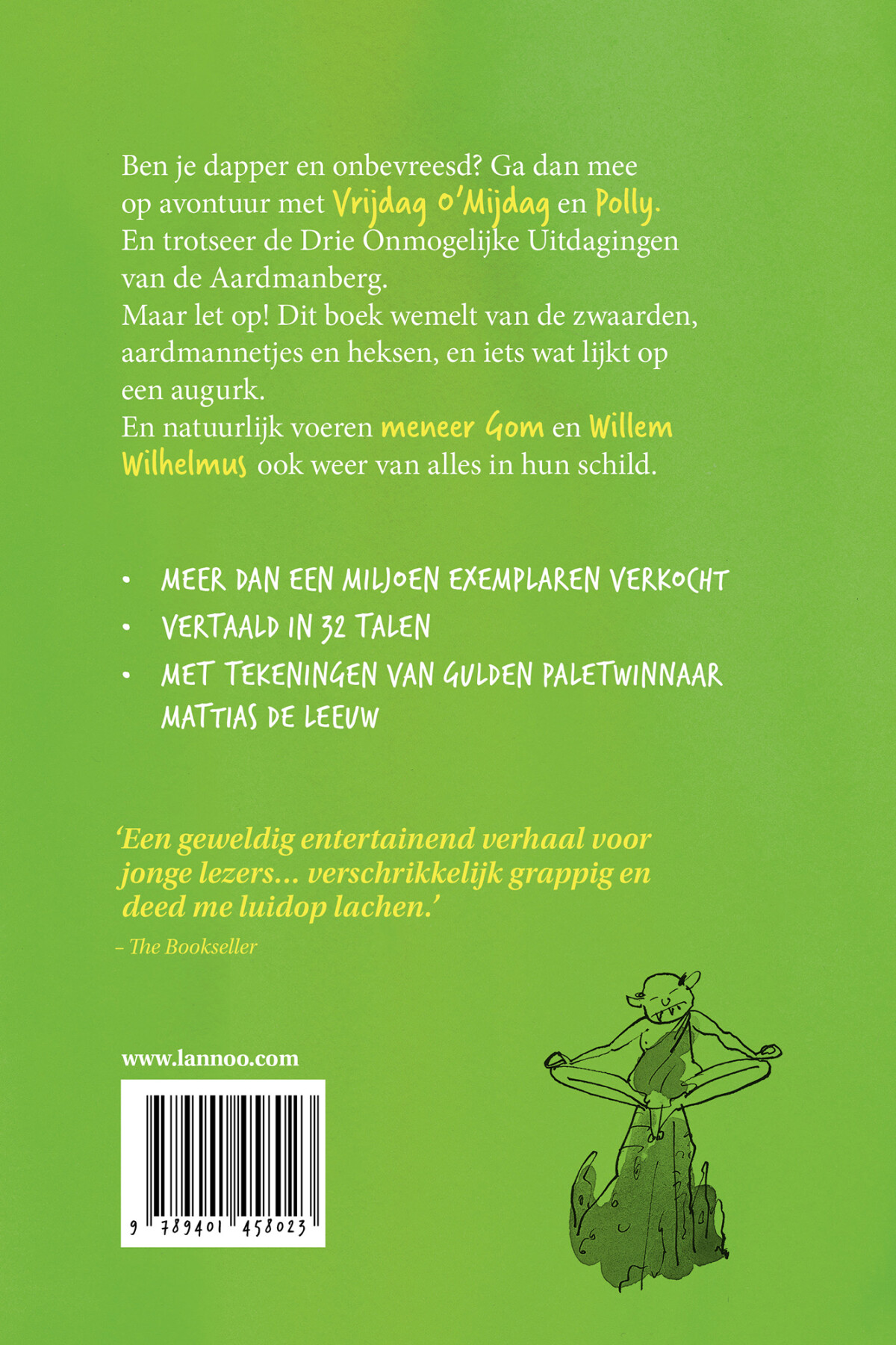 De verschrikkelijke meneer Gom en de aardmannetjes / De verschrikkelijke meneer Gom / 3 achterkant