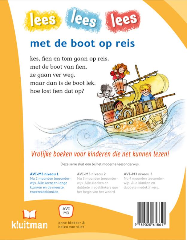 Met de boot op reis / lees lees lees achterkant