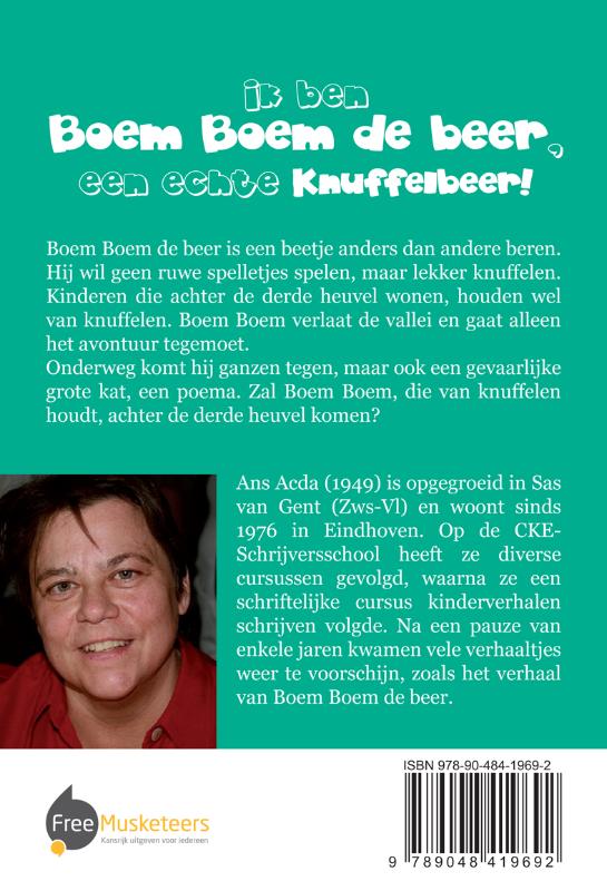 Ik ben Boem Boem de beer, een echte Knuffelbeer! achterkant