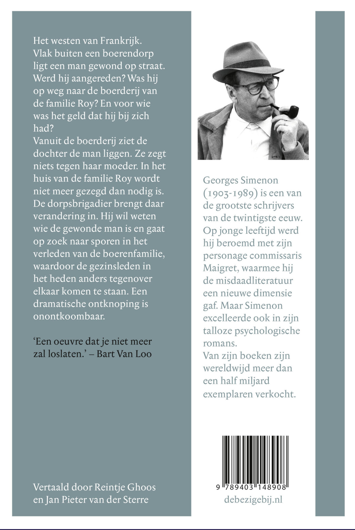 Het rapport van de gendarme achterkant