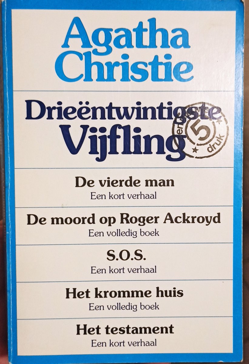 boekenbalie_9789021841403_cover Agatha Christie Vijfling - Volume 23 / Agatha Christie Vijfling / 23