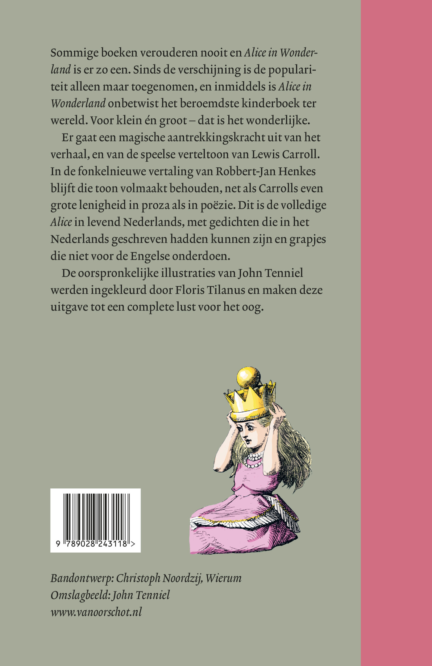 Alice in Wonderland & in Spiegelland achterkant