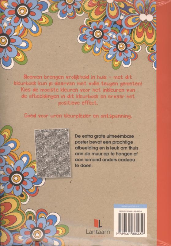 POSTERKLEURBOEK : BLOEMEN achterkant