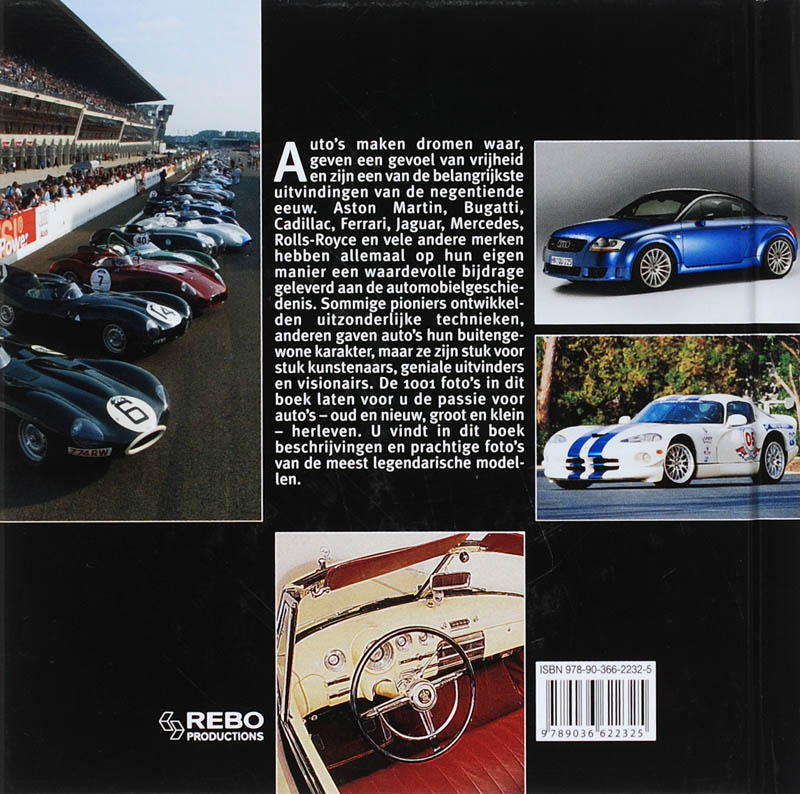 Droomauto's  1001 Foto's achterkant