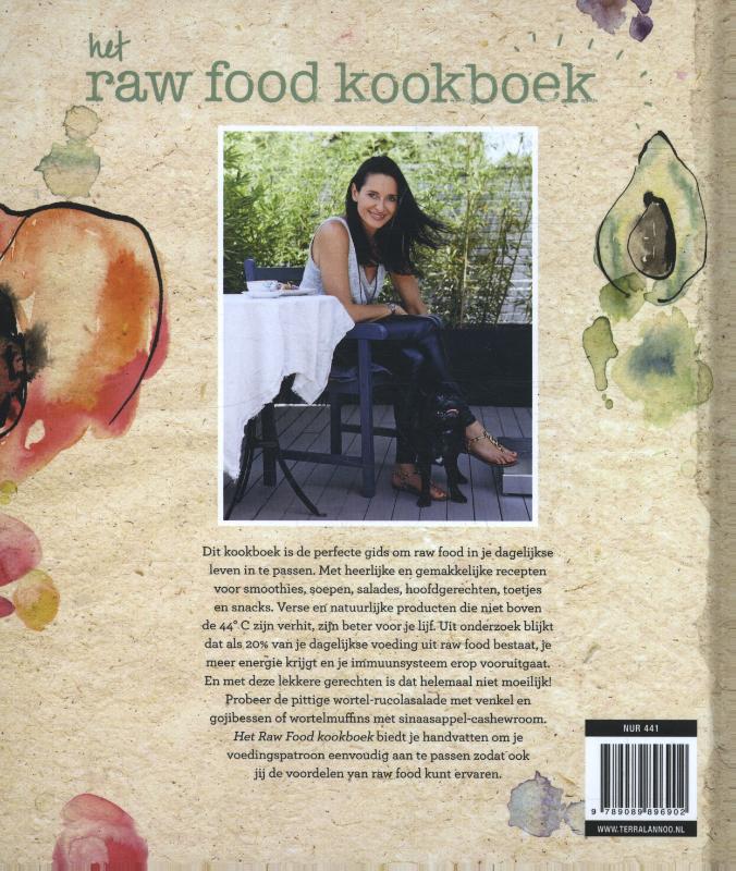Het raw food kookboek achterkant