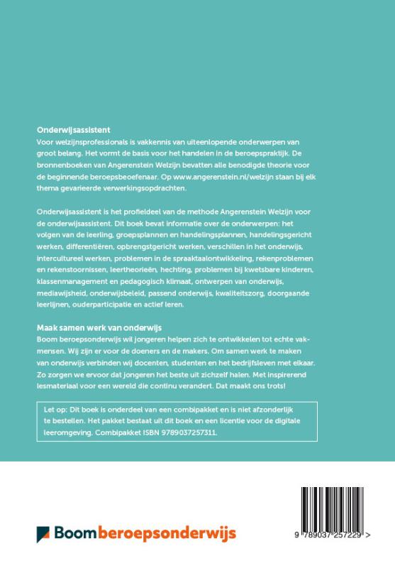 Onderwijsassistent / Niveau 4 achterkant