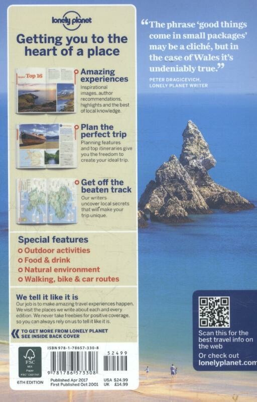Lonely Planet Wales achterkant